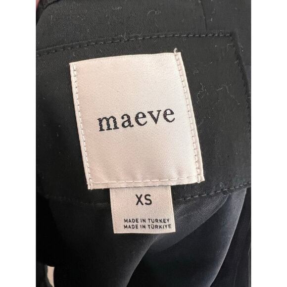 Maeve by Anthropologie Strapless Poplin Blazer Mini Shift Dress Black Women's XS - Picture 9 of 10